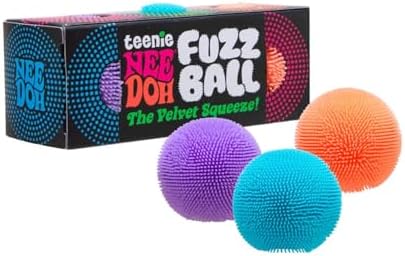 Schylling Teenie NeeDoh 3-Pack Mini Sensory Fuzz Balls with Velvet Texture and Soft Squish, Ages 3 and Up - Image 2